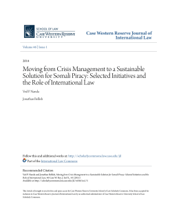 Moving from Crisis Management to a Sustainable Solution for