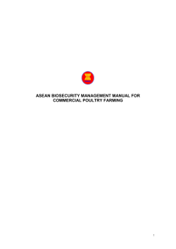 1 asean biosecurity management manual for commercial poultry