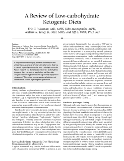 A Review of Low-carbohydrate Ketogenic Diets