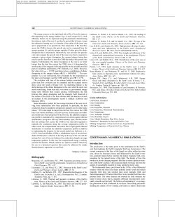sample chapter geodynamo