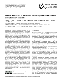 Towards a definition of a real-time forecasting network for rainfall