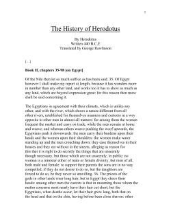 Herodotus, The History of Herodotus (etext)