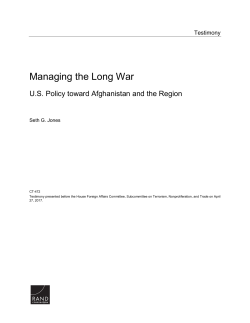 Managing the Long War: US Policy toward
