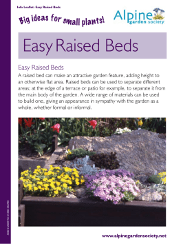 Easy Raised Beds - Alpine Garden Society