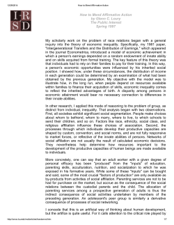 How to Mend Affirmative Action