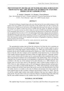 Phytotoxicity decrease of water-soluble substances from