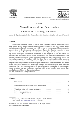 Progress in Surface Science 73, p. 117