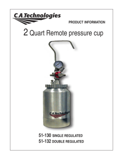 2Quart Remote pressure cup