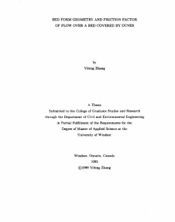 BED FORM GEOMETRY AND FRICTION FACTOR OF FLOW OVER