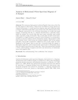 Analysis of Helioseismic Power-Spectrum Diagram of A Sunspot