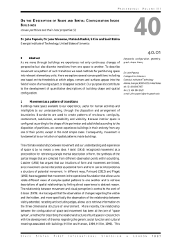 On the Description of Shape and Spatial