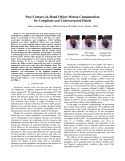 Post-Contact, In-Hand Object Motion