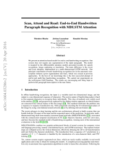 Scan, Attend and Read: End-to-End Handwritten Paragraph