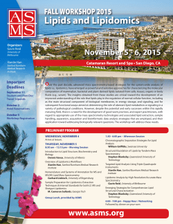 Lipids and Lipidomics