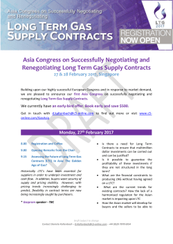 Asia Congress on Successfully Negotiating and Renegotiating Long