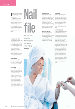 Beautiful nails are sexy`s stealth weapon, says beauty editorTracey