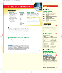 6.3 Water Beneath the Surface