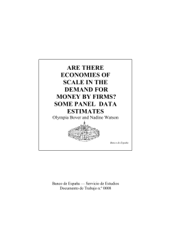 are there economies of scale in the demand for