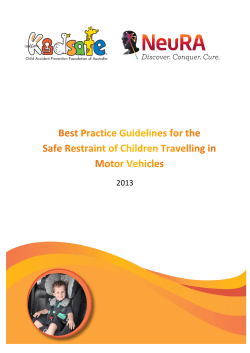 Child Restraint guidelines