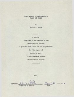 TIME IMAGERY H SHAKESPEARE`S PLAYS AND POEMS by Arthur