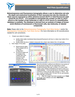 Tech Note 15 &ndash; Well Plate Quantification