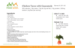 Chicken Tacos with Guacamole