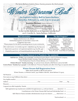 Ball Flyer including Registration Form