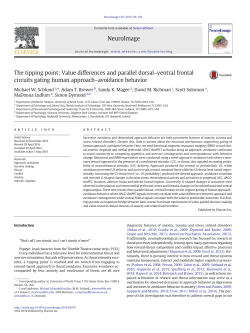 The tipping point: Value differences and parallel dorsal&ndash;ventral
