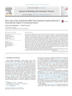 Does urge to buy impulsively differ from impulsive