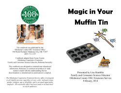 Magic in Your Muffin Tin - Oklahoma Cooperative Extension Service