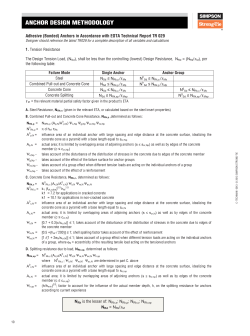 anchor design methodology - Simpson Strong