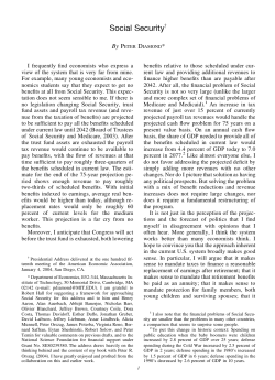 Social Security - Department of Economics