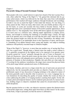 Pavarotti: King of Second Formant Tuning