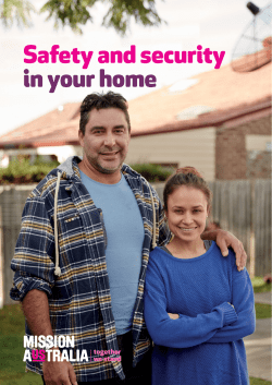 Safety and security in your home