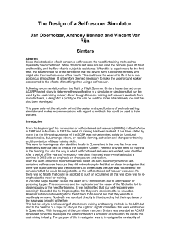 The Design of a Selfrescuer Simulator.