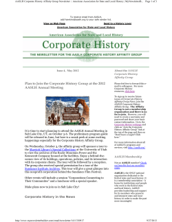 May 2012 - Home For History