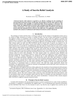 A Study of Inertia Relief Analysis