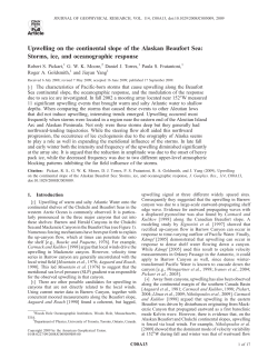 Upwelling on the continental slope of the Alaskan Beaufort Sea
