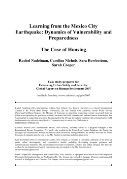 Learning from the Mexico City earthquake - UN