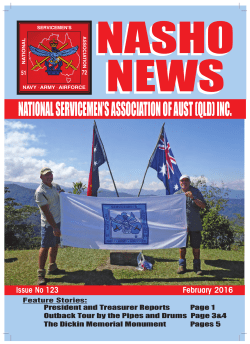 Issue 123 - National Servicemen`s Association of Australia Qld