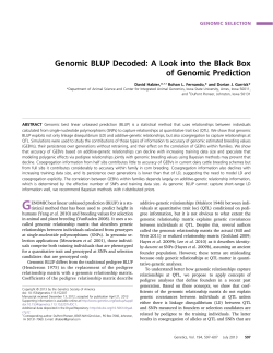 Genomic BLUP Decoded: A Look into the Black Box of