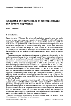 the French experience - Cambridge Political Economy Society
