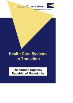 The former Yugoslav Republic of Macedonia Health