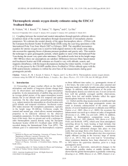 Thermospheric atomic oxygen density estimates using the EISCAT