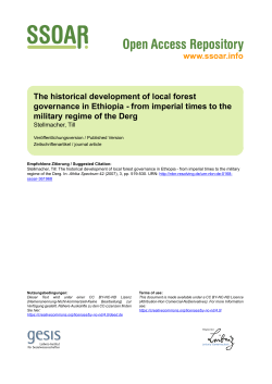 The historical development of local forest governance in