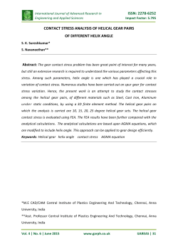issn: 2278-6252 contact stress analysis of helical gear pairs of
