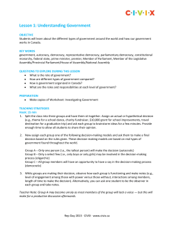 Lesson 1: Understanding Government