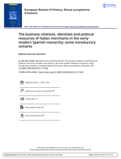 The business relations, identities and political resources of Italian