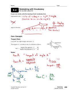 9.4 Notetaking with Vocabulary