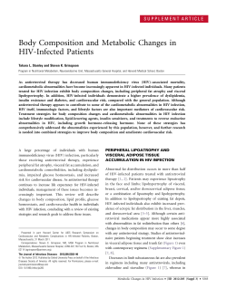 Body Composition and Metabolic Changes in HIV